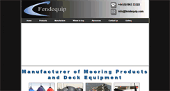 Desktop Screenshot of fendequip.com